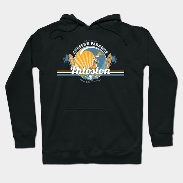 Surfer's Paradise Hoodie by stevethomasart